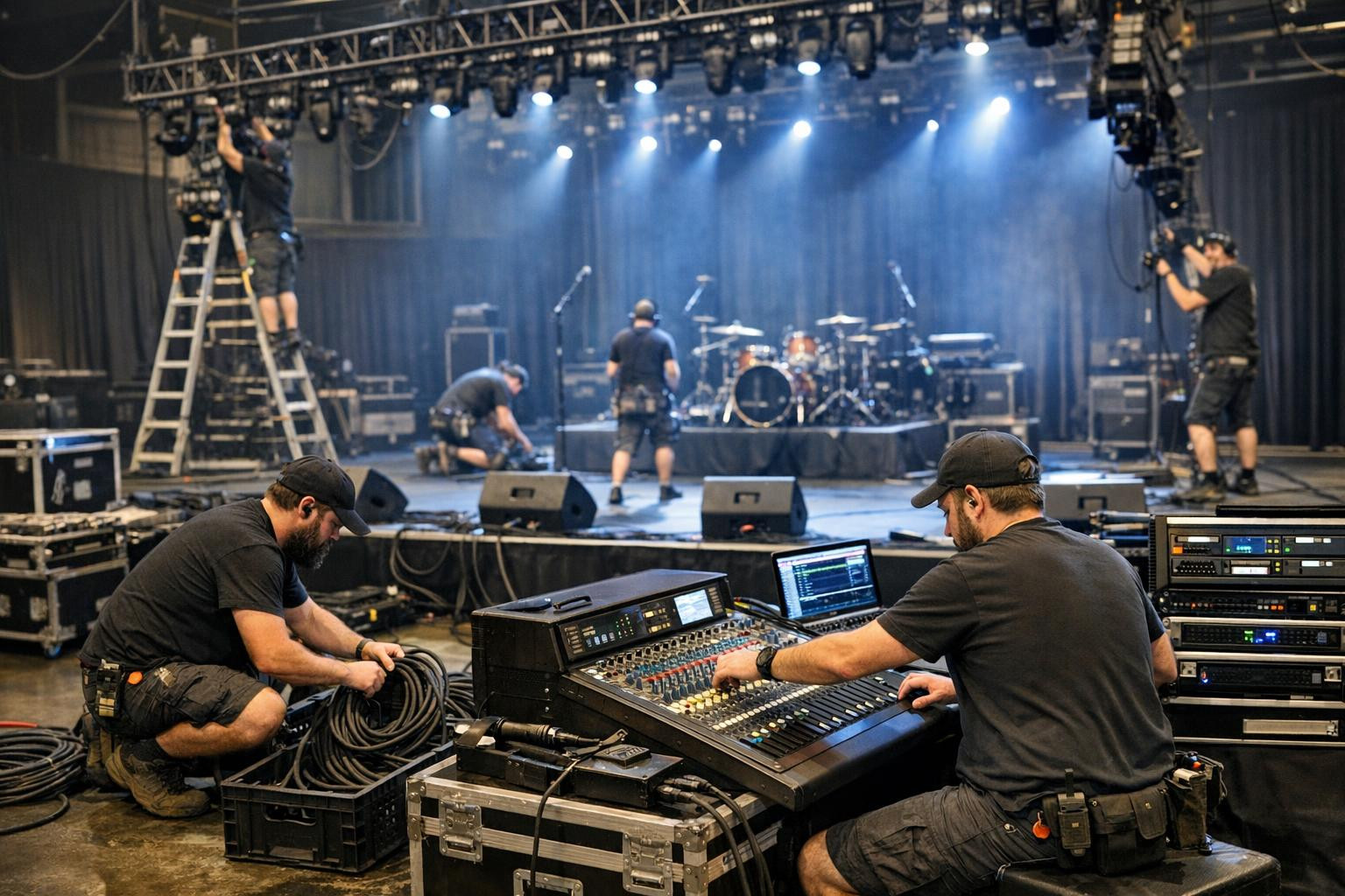 Technical installation  creates the basis for each memorable event: sound, lighting and video that works exactly as planned. The professional approach ensures r
