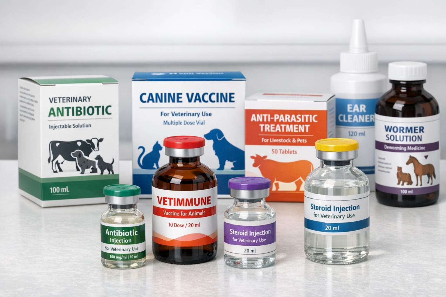 Reliable veterinary medicinal products and vaccines for comprehensive care    < Veterinary medicinal products  and  vaccines  provide an accurate and effecti
