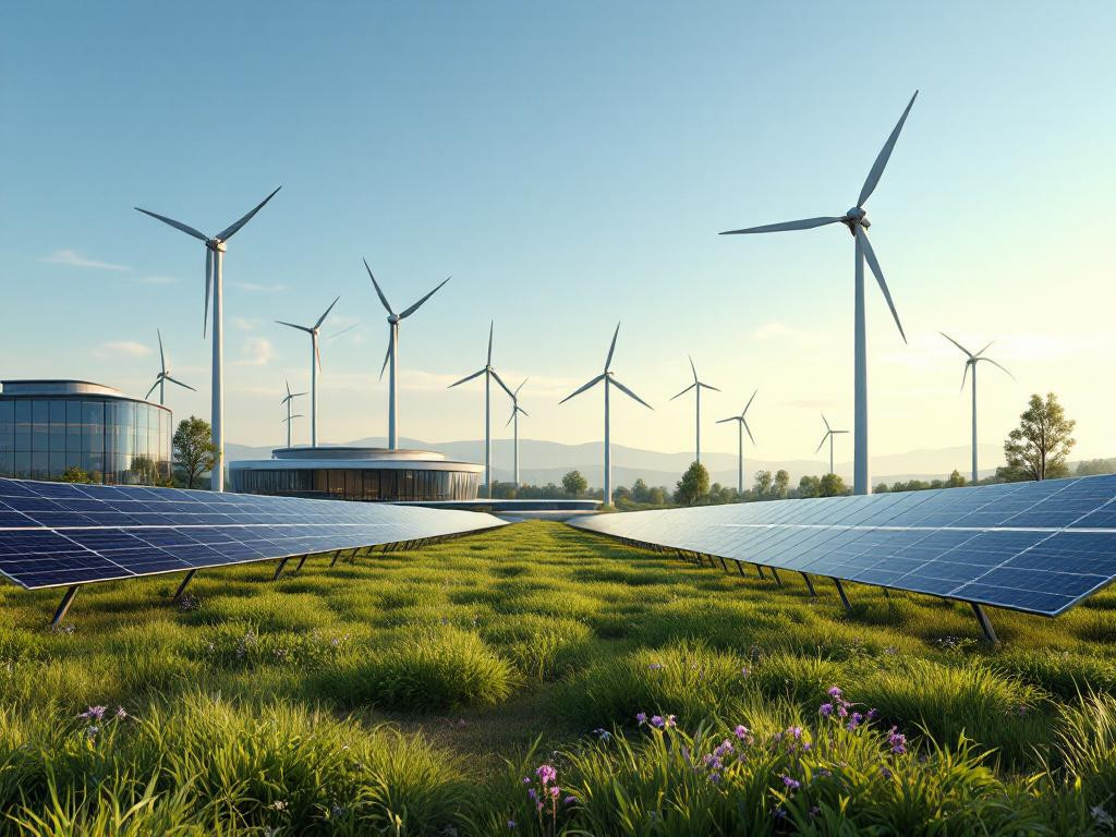 Pure and affordable electricity  - modern renewable energy production solutions provide long-term cost savings, lower maintenance and significant CO2 reductions