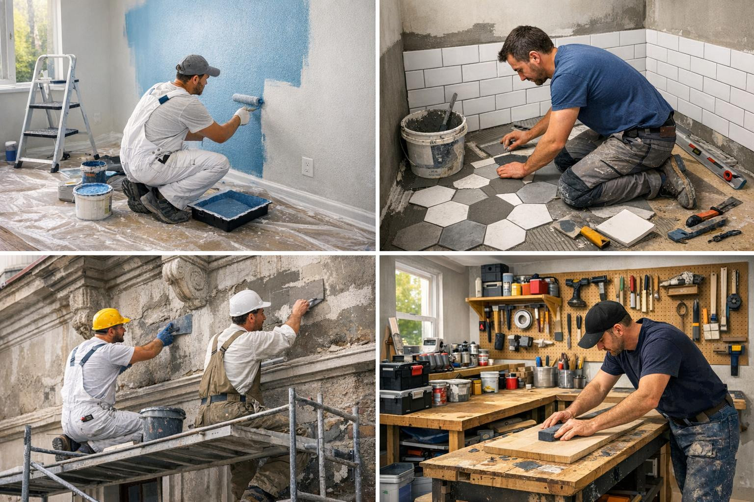 Full renovation and finishing that makes rooms functional and attractive    Renovation  and  internal and external finishing  combine modern design, efficient o