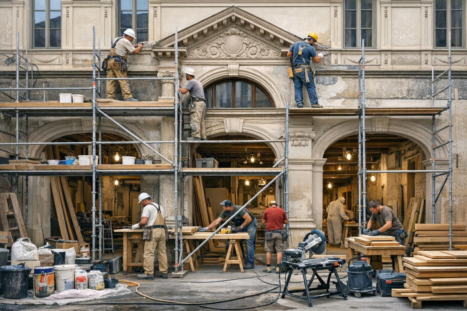 Renovation and repair of buildings  offers a comprehensive approach combining modern work methods and best practices to ensure the long-term durability of the b