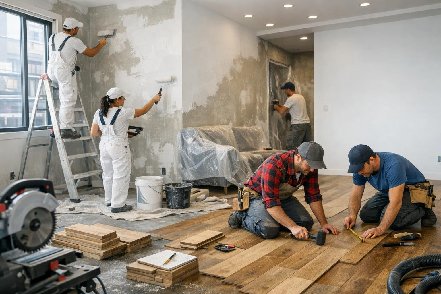 The functionality and appearance of the new room    < Renovation and reconstruction  offers a comprehensive approach to the renewal of the rooms: from struct