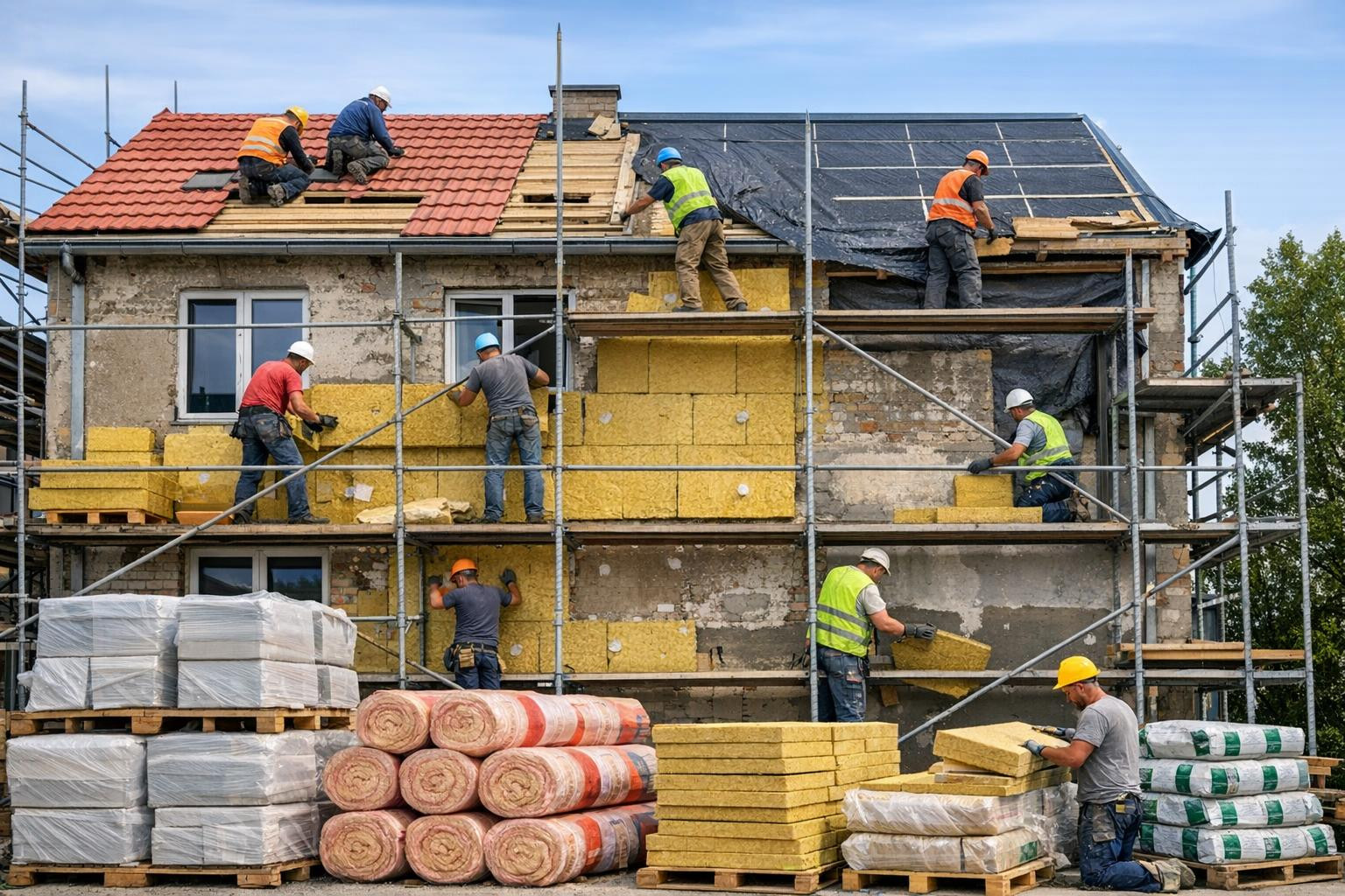 Professional renovation works  give the building a new life: improve energy efficiency, upgrade appearance and reduce future maintenance costs. The proposed rep