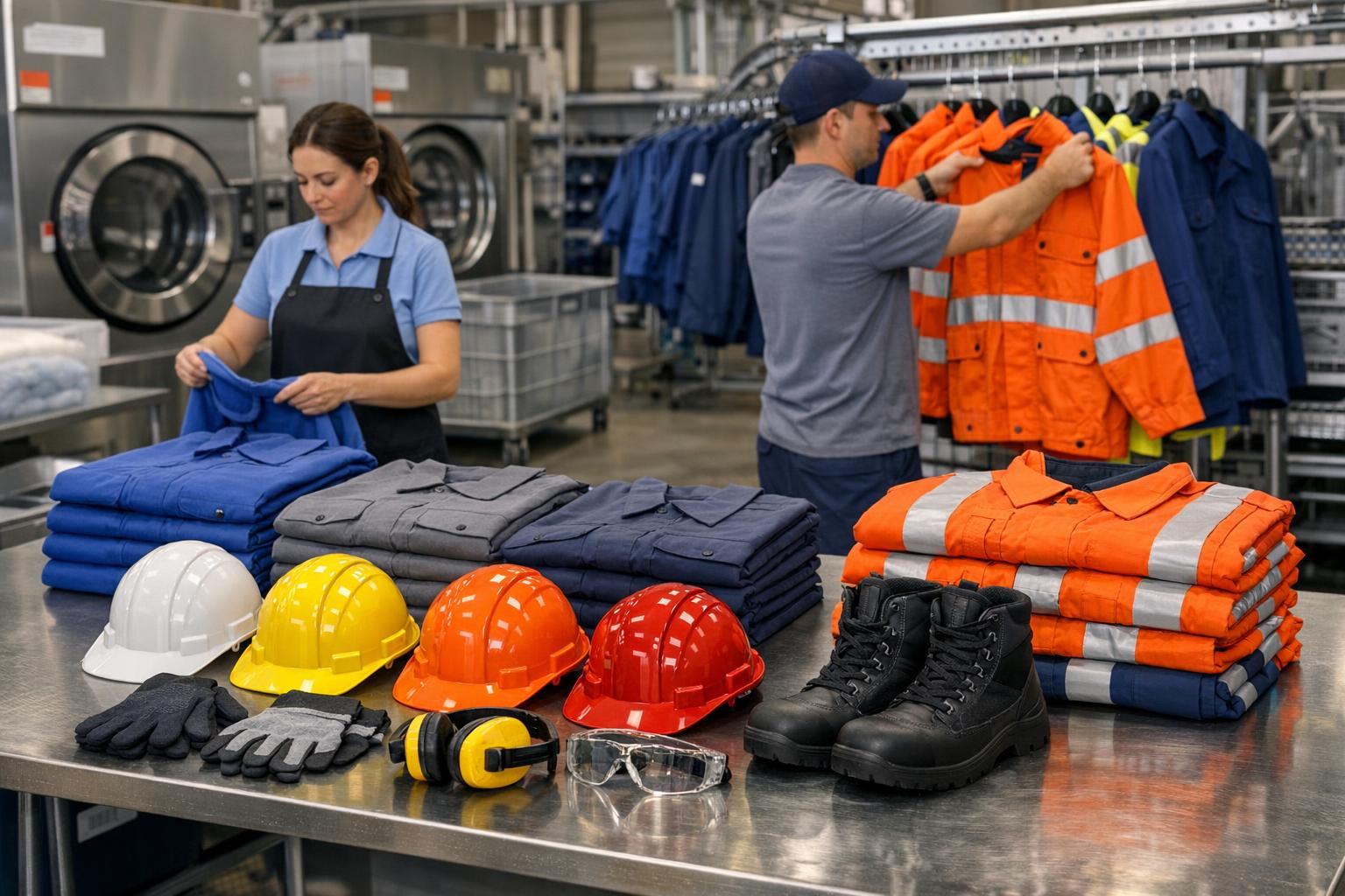 Reliable solution for working clothes and personal protective equipment     Workwear  and   Personal protective equipment  The rental solution involves professi
