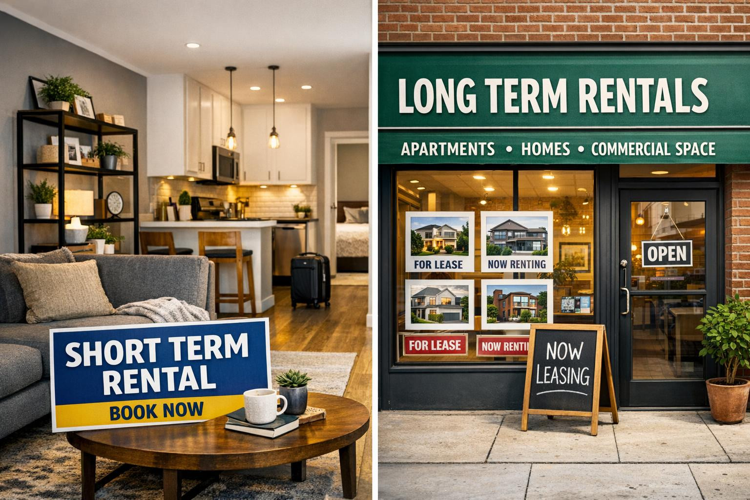 Flexible rental options  combine short- and long-term rental solutions in a single location to facilitate the search for apartment and business space. The range