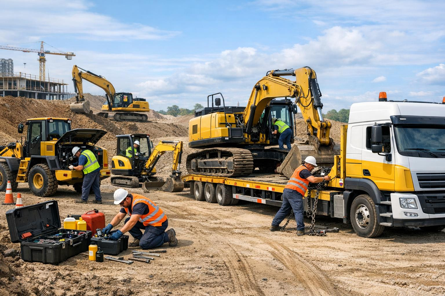 Flexible hiring of construction machinery for projects     We offer a full solution for hiring of construction machinery   in order to keep the workflows smooth