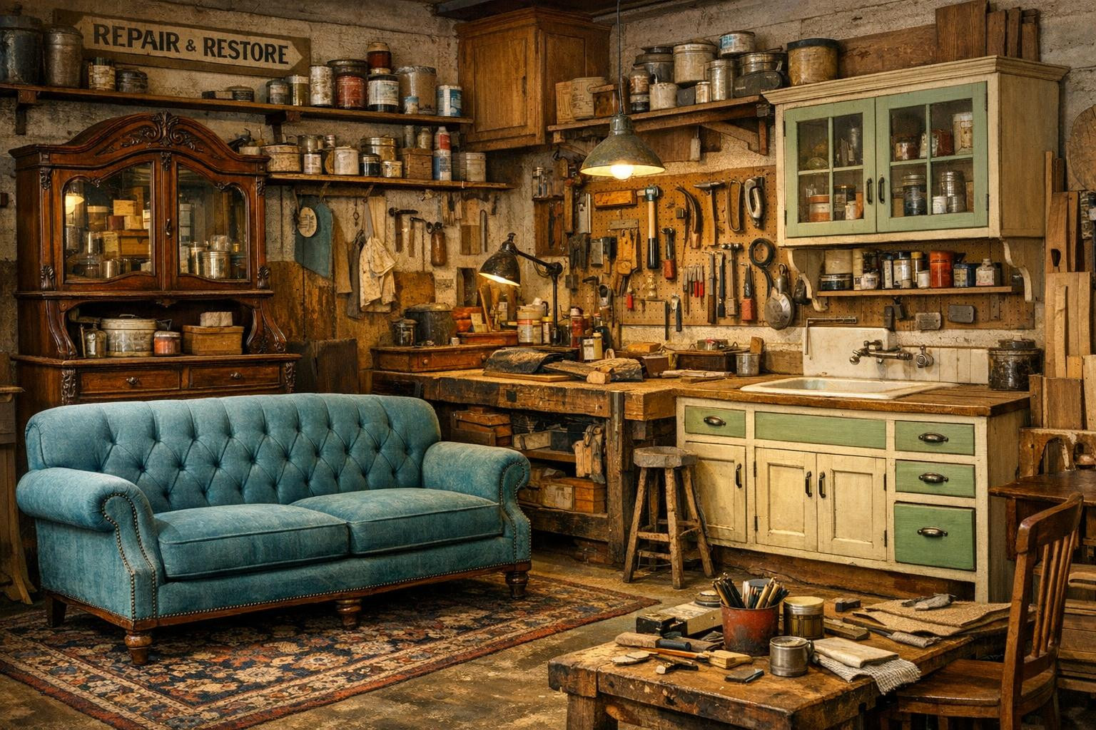 Full solution from furniture repair to upholstery and restoration, which restores the function, refreshes the appearance and protects the emotional value. Work 