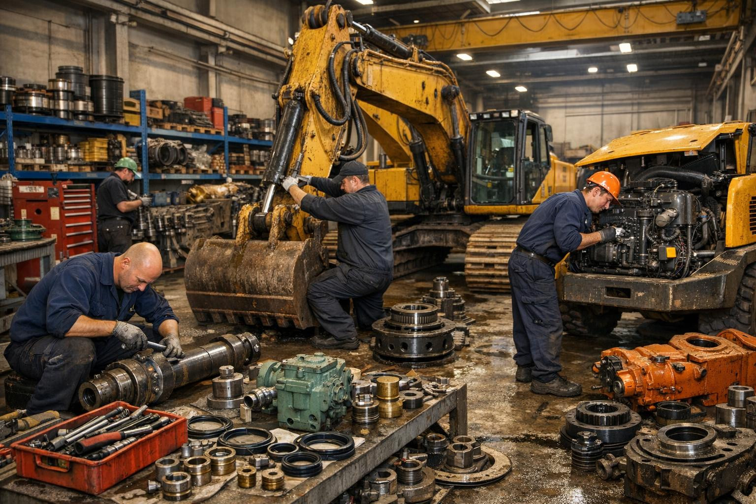 Reliable repair of machinery that reduces stoppages and extends the service life     Repair of specialised construction machinery  and  industrial machinery rep