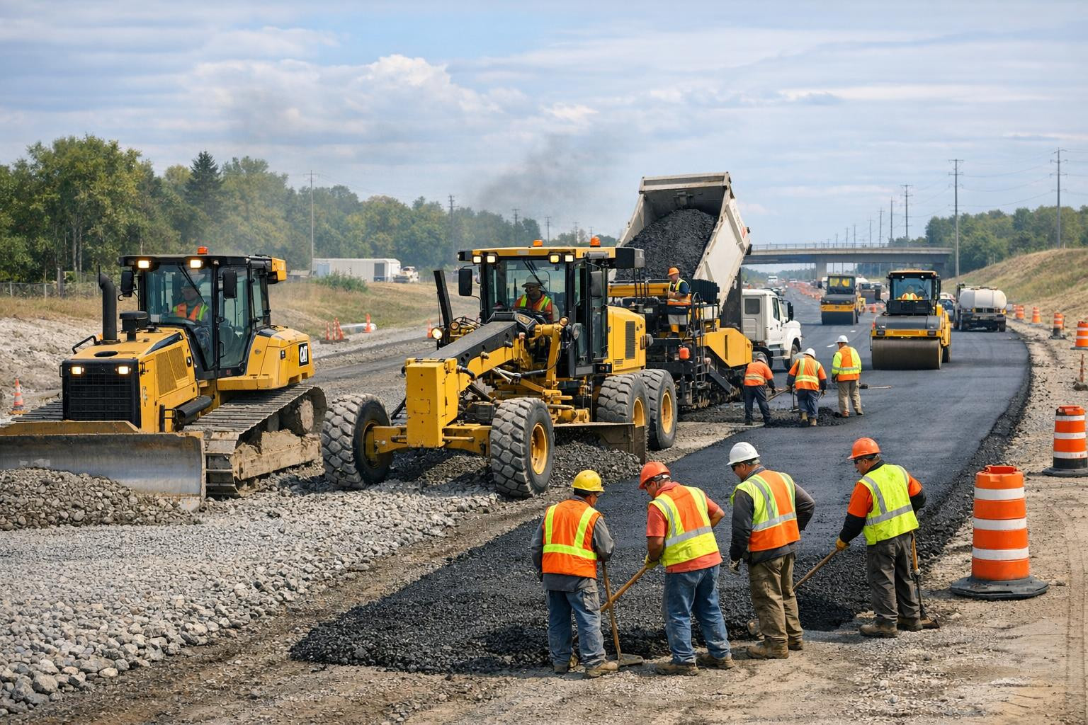 Reliable road construction and long-term road maintenance    Full solutions for road construction and maintenance  involve the entire process from design and te