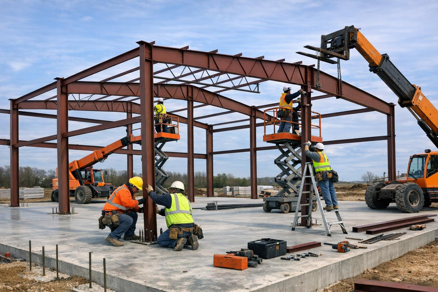 Carcass and concrete works that ensure the long-term stability of your building     We offer professional solutions from the construction of buildings to the ex