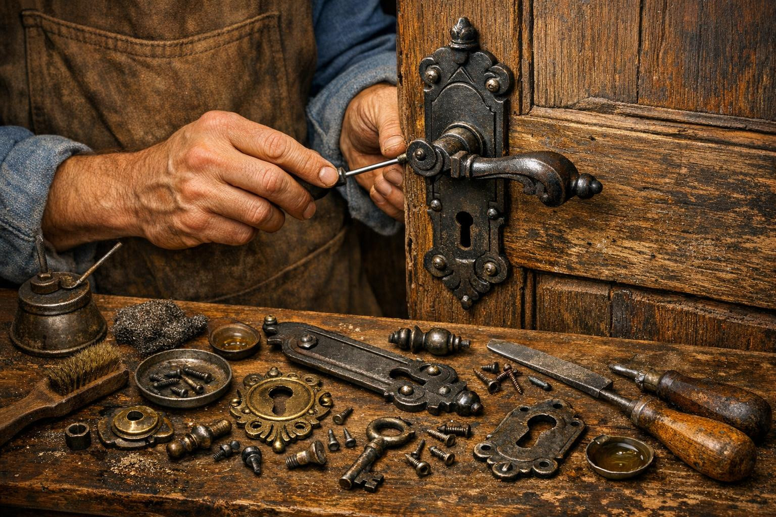 Renovated metal components that maintain history and provide functionality    Renewal of metalwork  focuses on the preservation and renewal of iron and bronze c