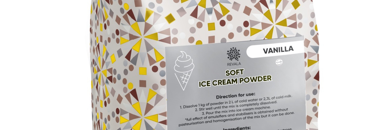 Revala   Soft Ice Cream Powder  is a delightful and profitable product, made from a unique recipe tailored for various ice cream machines. Ideal for cafes, rest