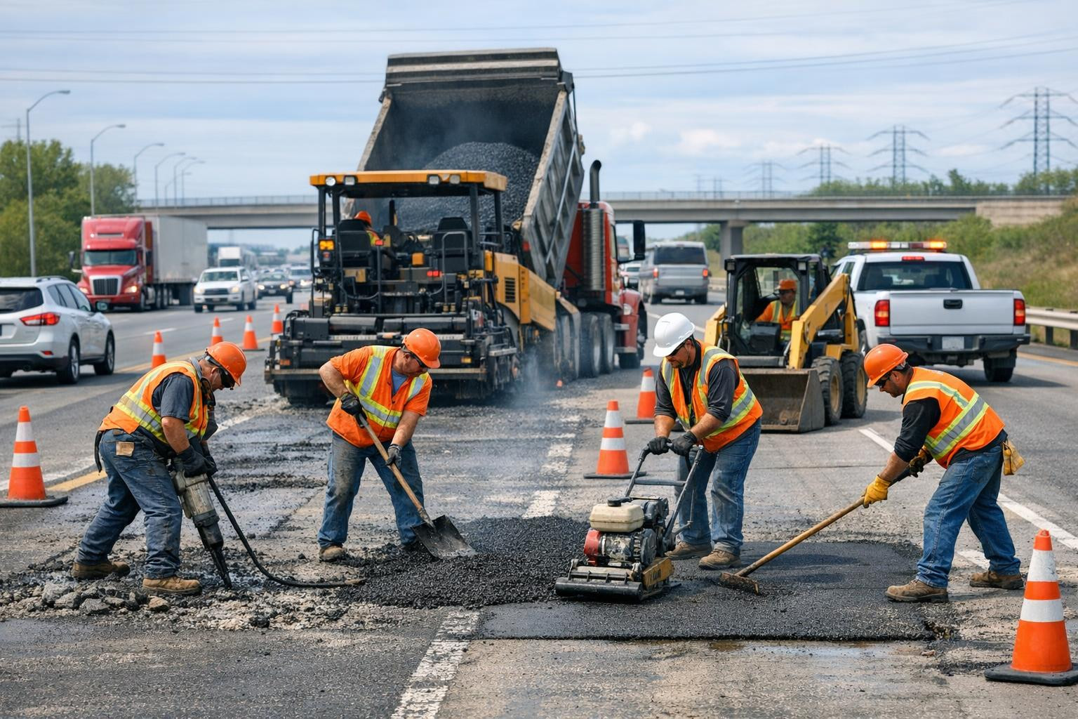 Speed and reliable road maintenance    Returns smooth traffic and reduces repair costs through targeted planning and high-quality work. Specialized   road repai