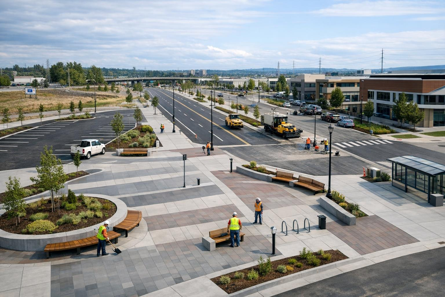 Sustainable and sustainable solutions from road construction to site construction    Full construction of roads, parking spaces and public spaces from design to