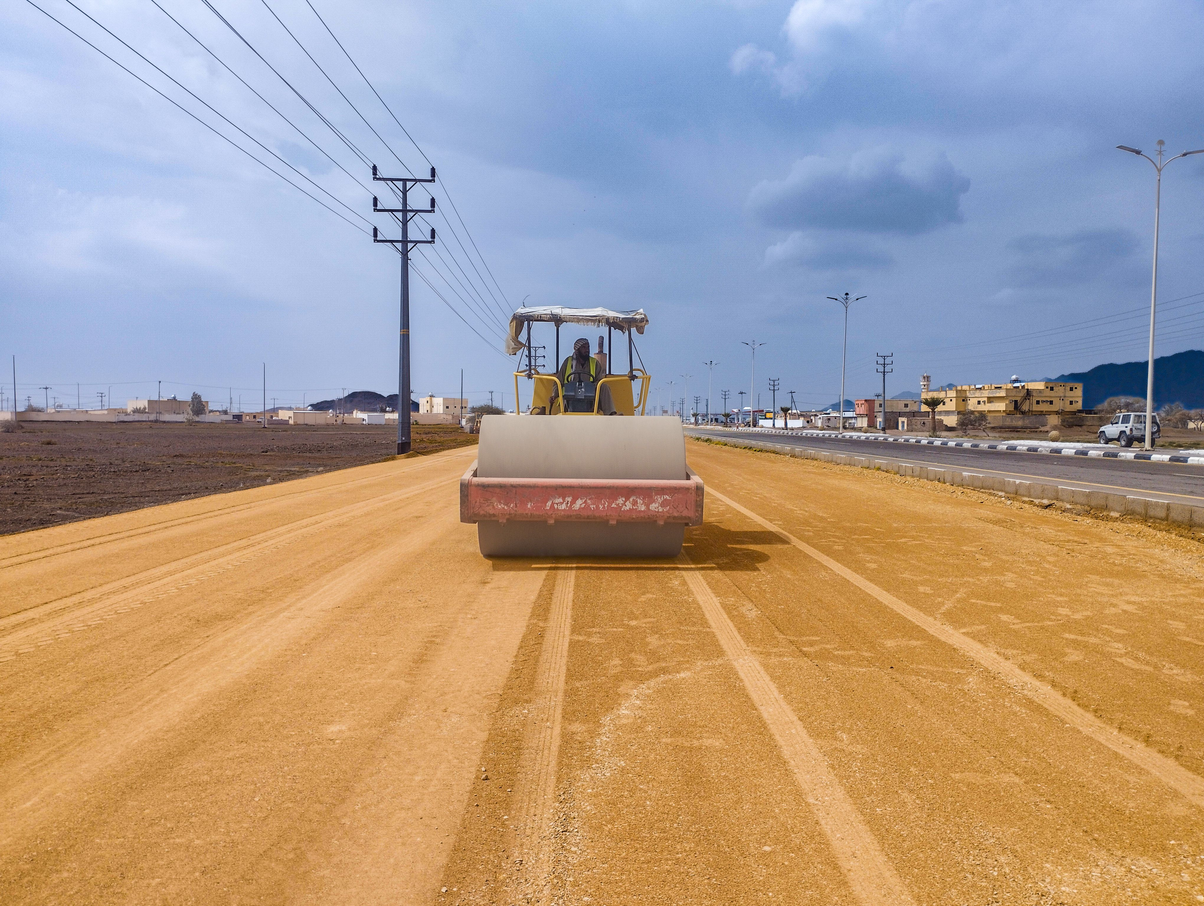 Working is the basis of each high-quality road, access road and ...