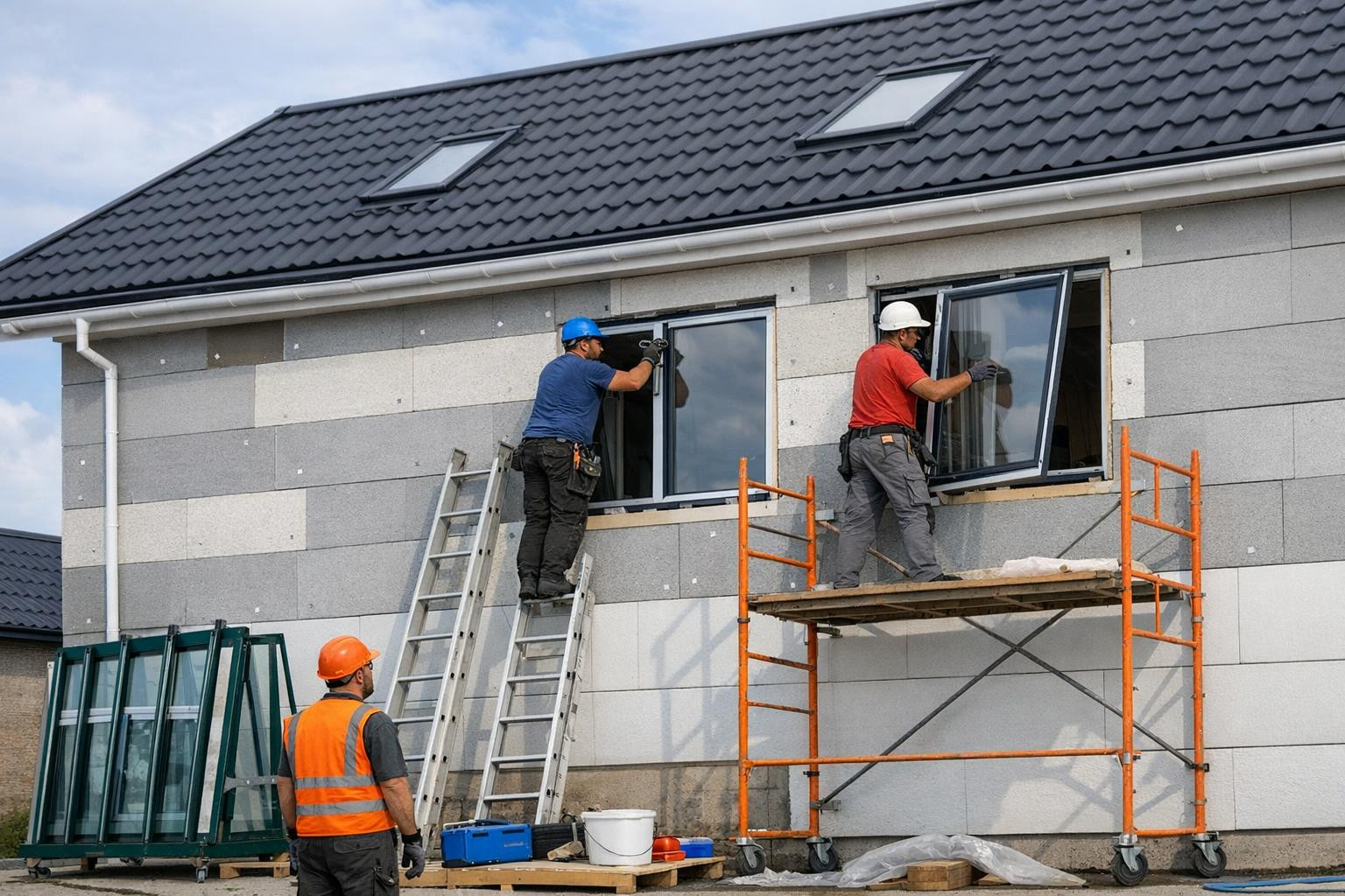 Roof and facade: a reliable solution for improving energy efficiency and appearance      Roof building works ,   facade installation and finishing ,  heat works