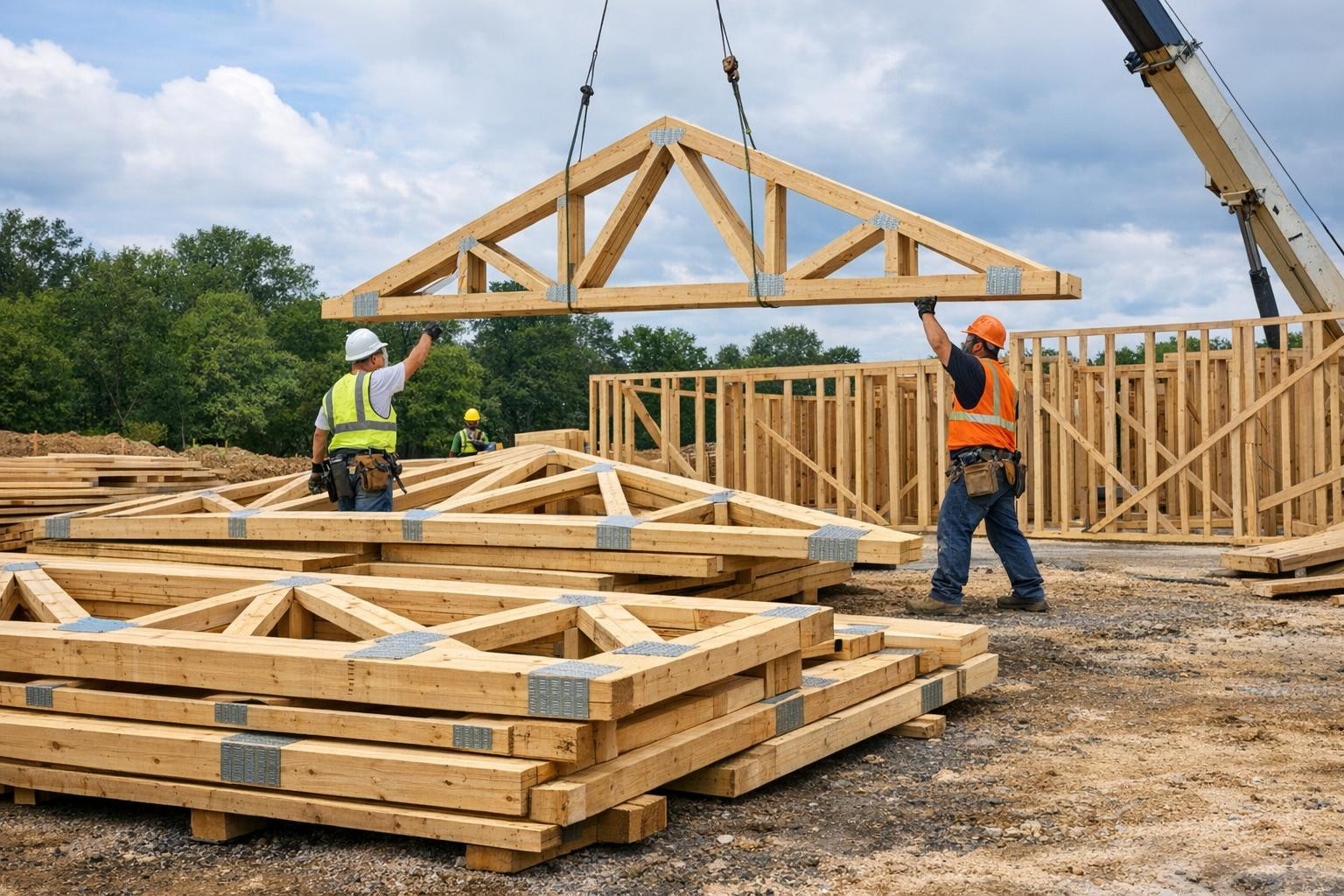 Rooffermid  offer a simplified and reliable way to quickly complete the roof structure. Pre-prepared roofs are made according to load requirements and design dr