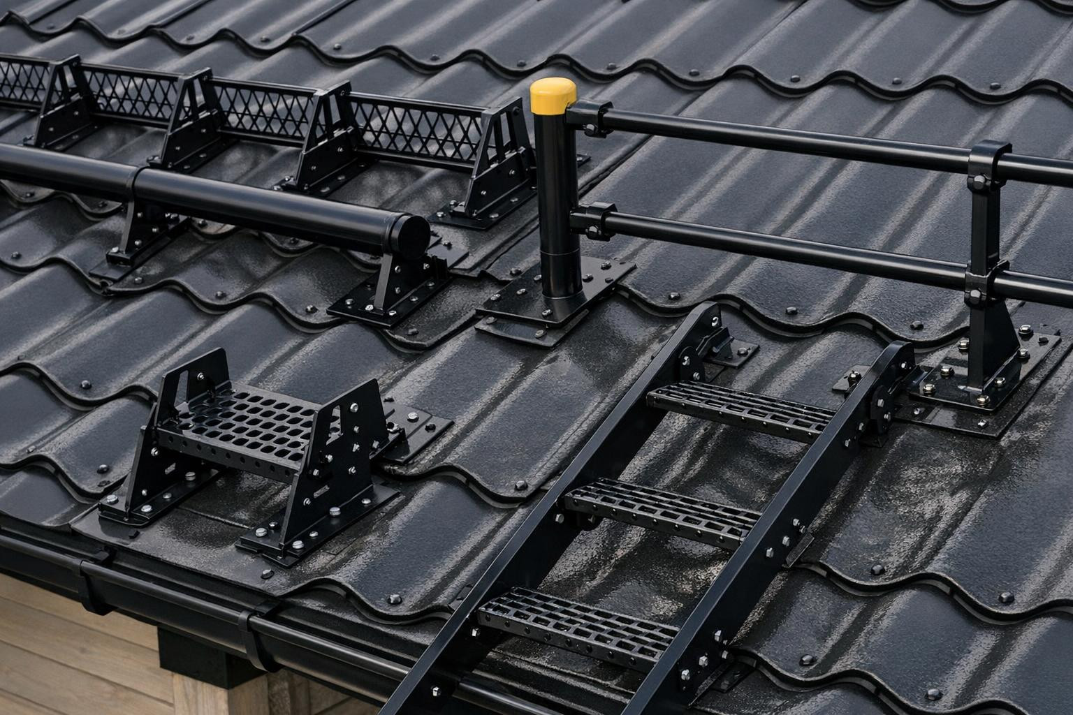 Secure and durable roof accessories ensure the safety of the roof ...
