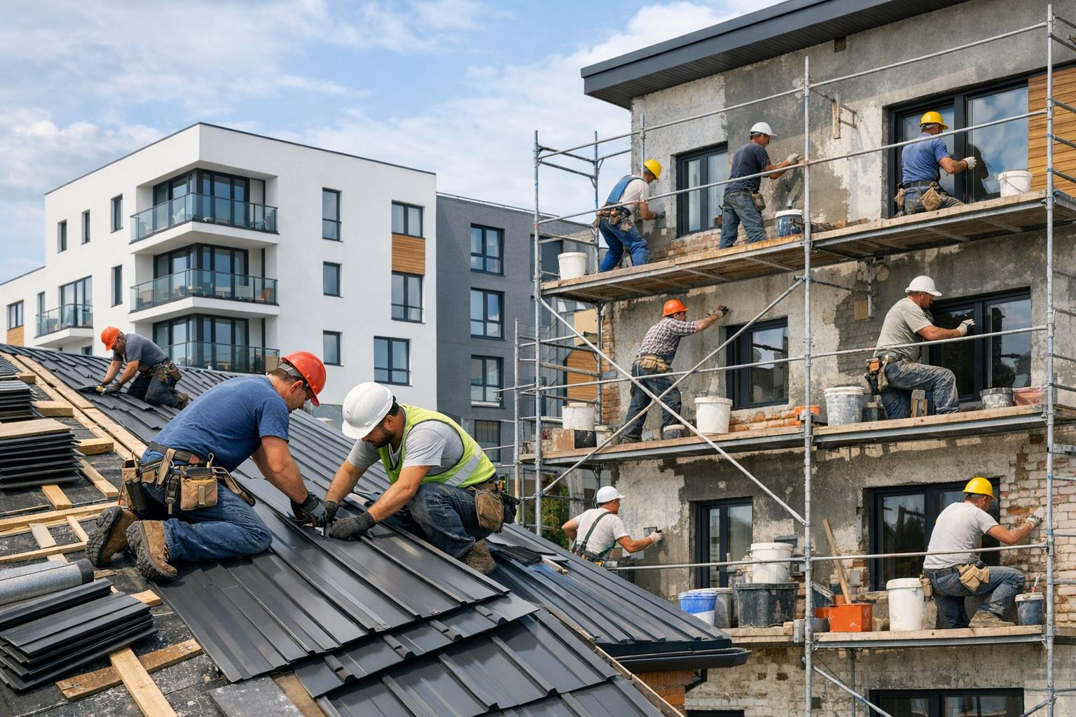 Why invest in the roof and the complete solution of the façade?   < Roof works  and   renovation of the façade   are not just maintenance – these are investm