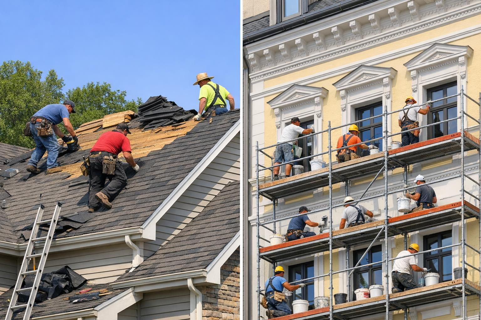 Estonia-resistant roofs and facades for private houses and apartment buildings    Full roof and facade solutions that restore the weather and dignity of the bui