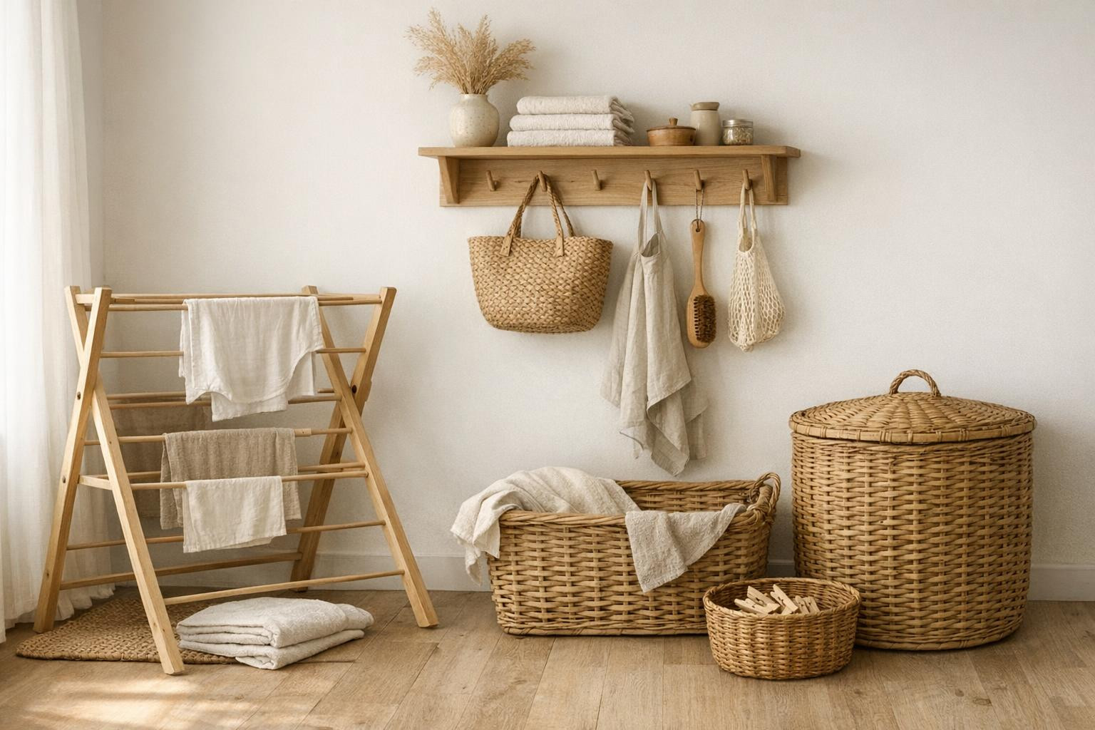 Room-saving drying and scandinavian cleaning at home Room-saving ...