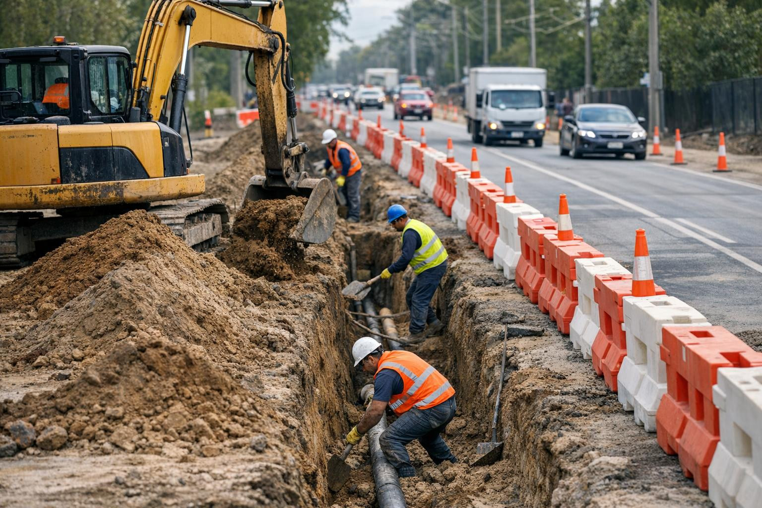 Travel digging  ensures the accuracy and fast connection of works while minimising traffic and damage to the property. The special approach combines accurate su