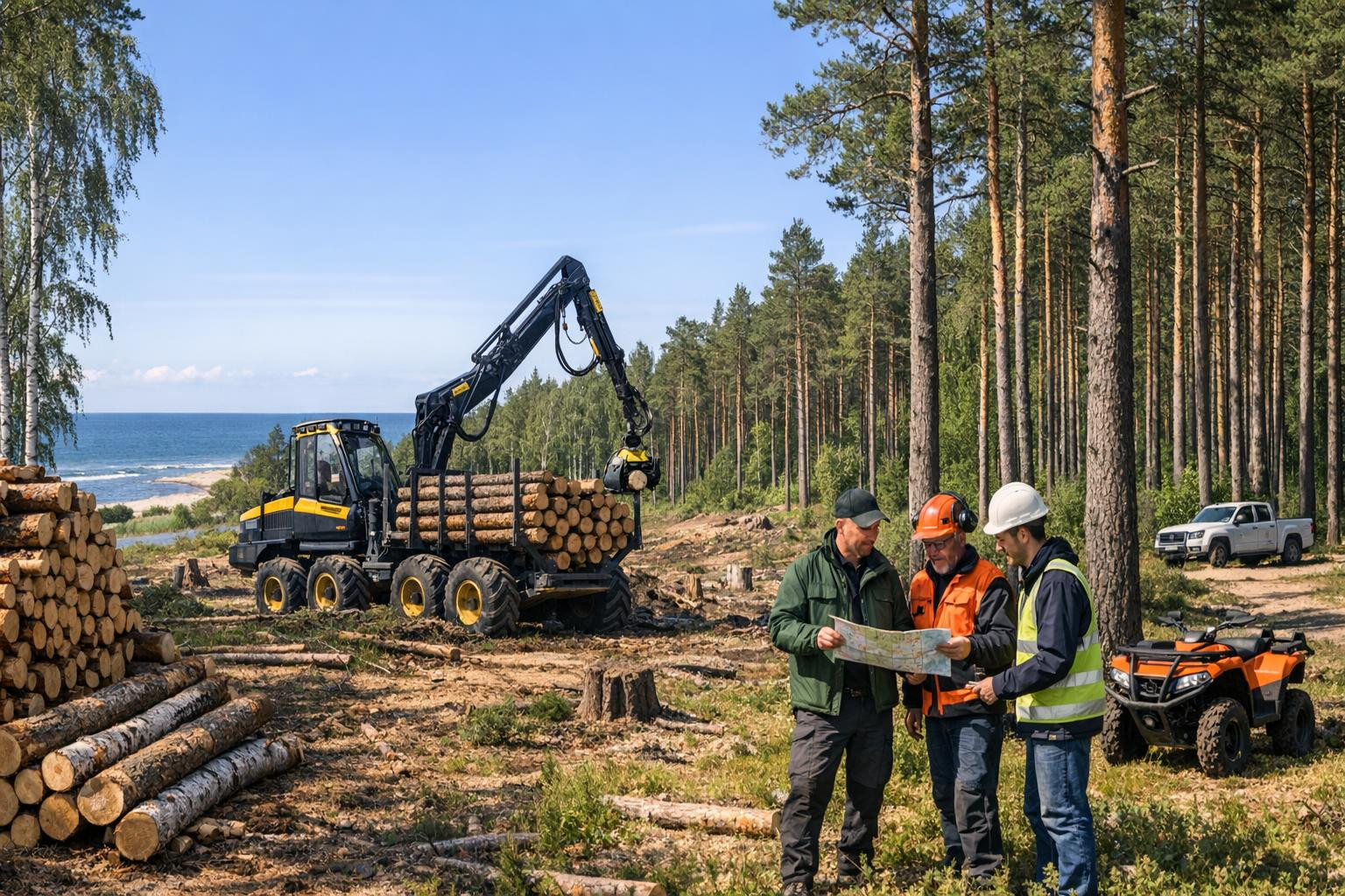 Reliable partner of forests in Saaremaa   < Saaremaa forest purchase and management service  combines the purchase of forests and timber with professional fo