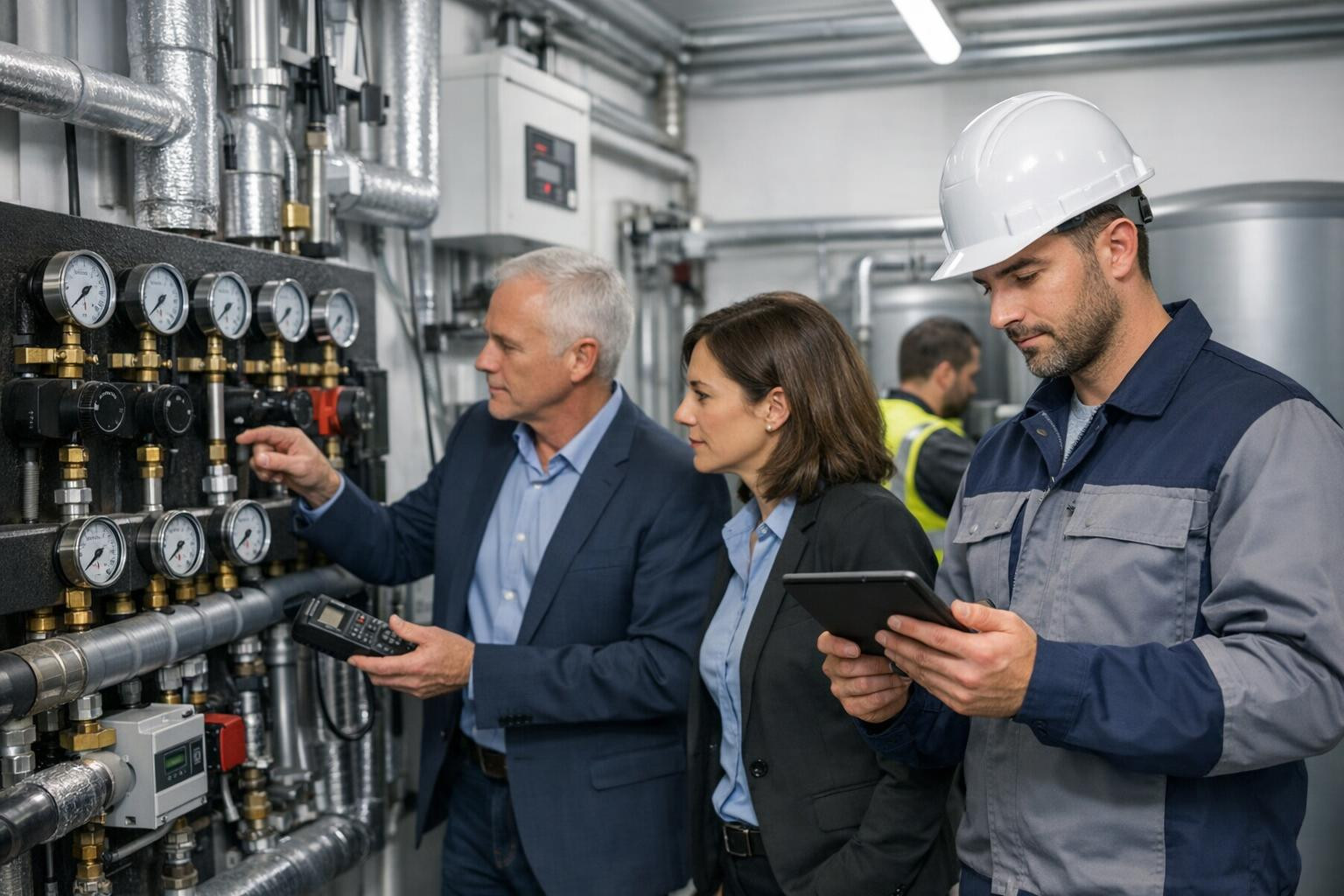 Terviklikud energia- ja santehnikalahendused  ühendavad energiateenused, automaatse energiseire ja paindliku santehnikatööde võimekuse, et hoonete toimimine ole