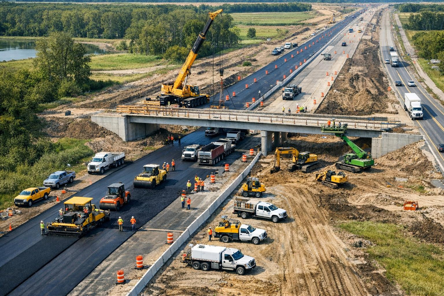 All road and infrastructure lifecycle solutions     Professional construction teams  ensure fast, high-quality and long-term results on each site requiring road