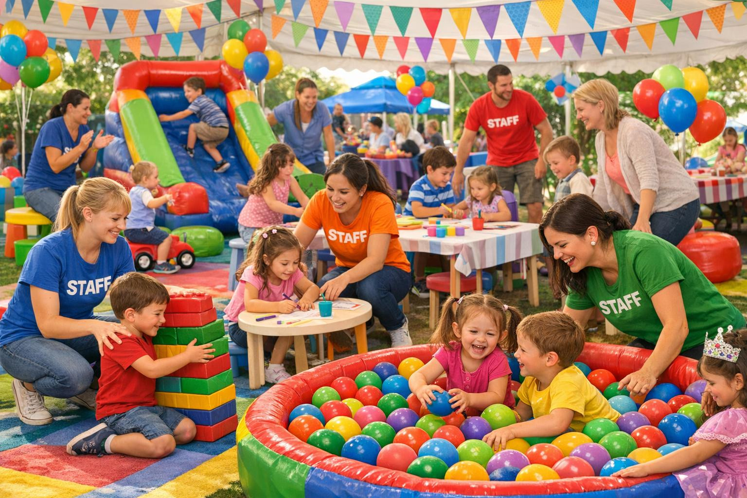 Full solution for children's events  guarantees peaceful and experience-rich events: safe childcare, thought-out birthday program, fun face painting and reliabl