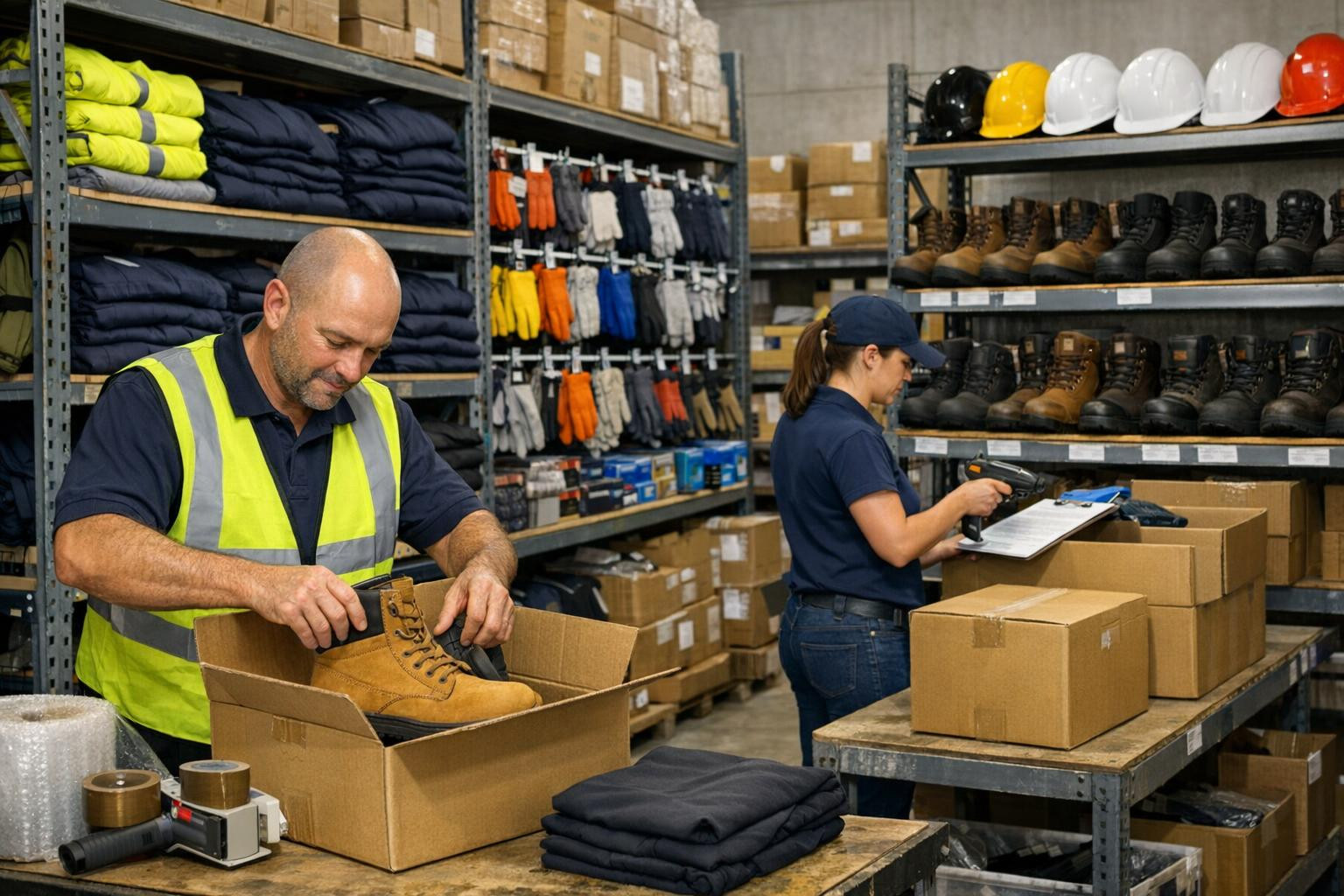 Work safety solutions  bring together a wide range of high-quality tools, gloves, work footwear and personal protective equipment to help keep workers safe and 