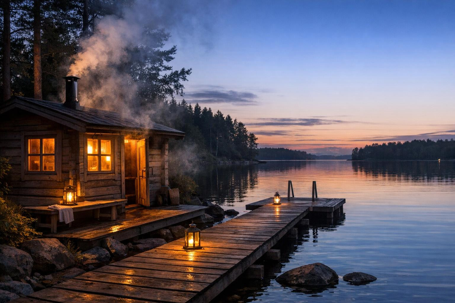 Saunas and swimming offers authentic Estonian sauna experience: ...