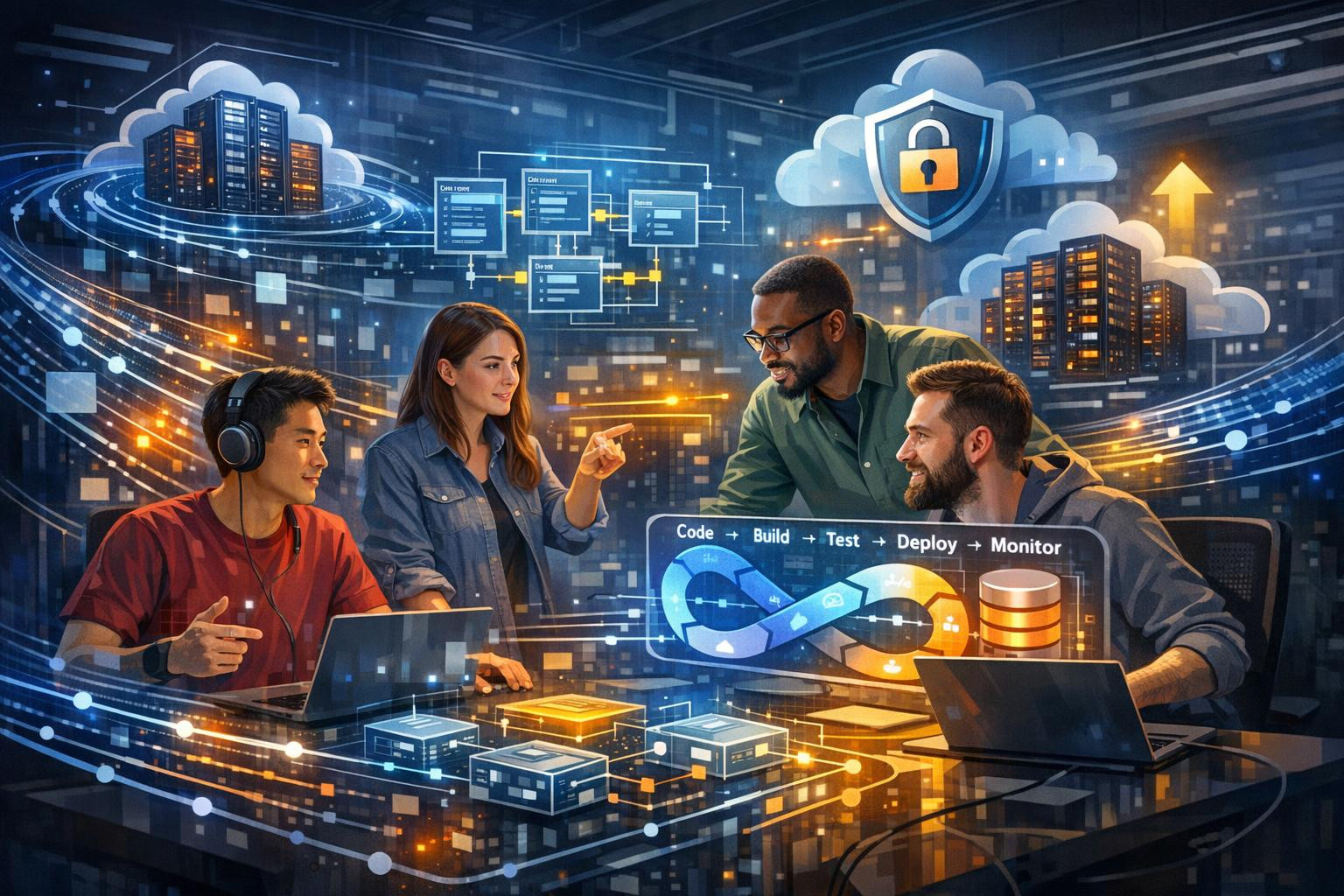 Scalable web solutions  and  server development  combined with top-level   database management   and  CI/CD and automation   practices bring faster publication,