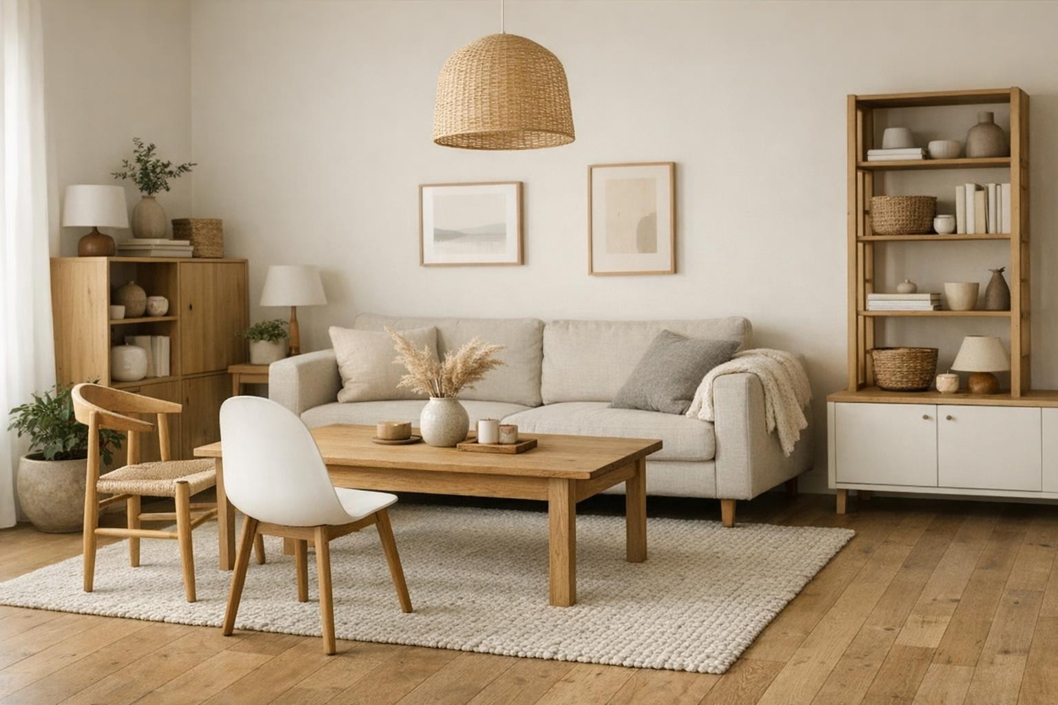 Minimalistic, practical and warm-looking furnishings solve everyday ...