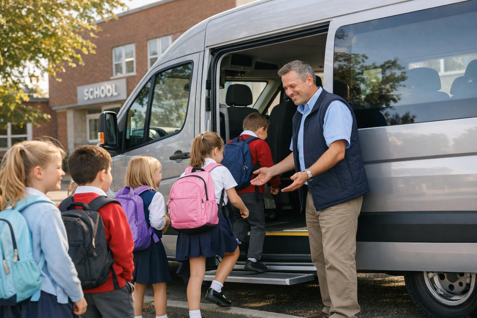 School transport  provides a comfortable, safe and time-saving solution for children to travel to school. The centre of the service is professional school buses
