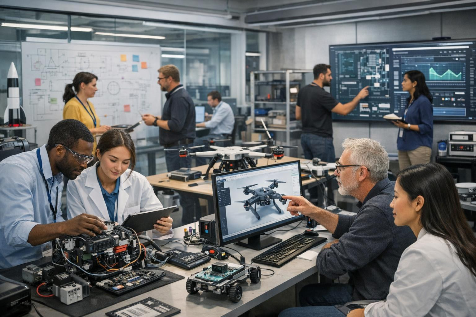 Integrated research and technical advice  combines research and development (R&D), prototype and concept development, technical research and analysis, regul