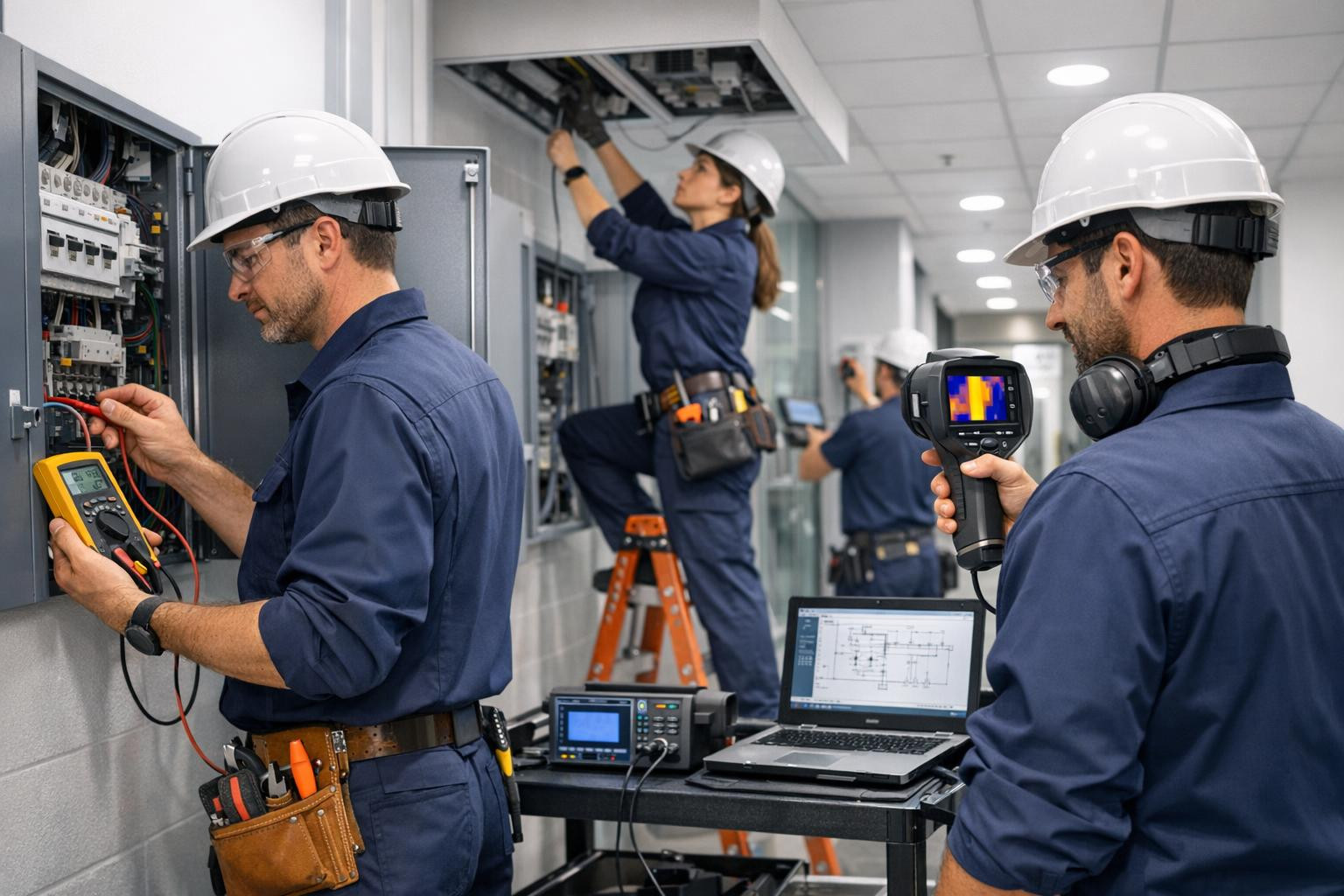 Full solution for the safety and reliability of electrical systems    Full service in the areas of electrical installation, smart systems, testing and maintenan