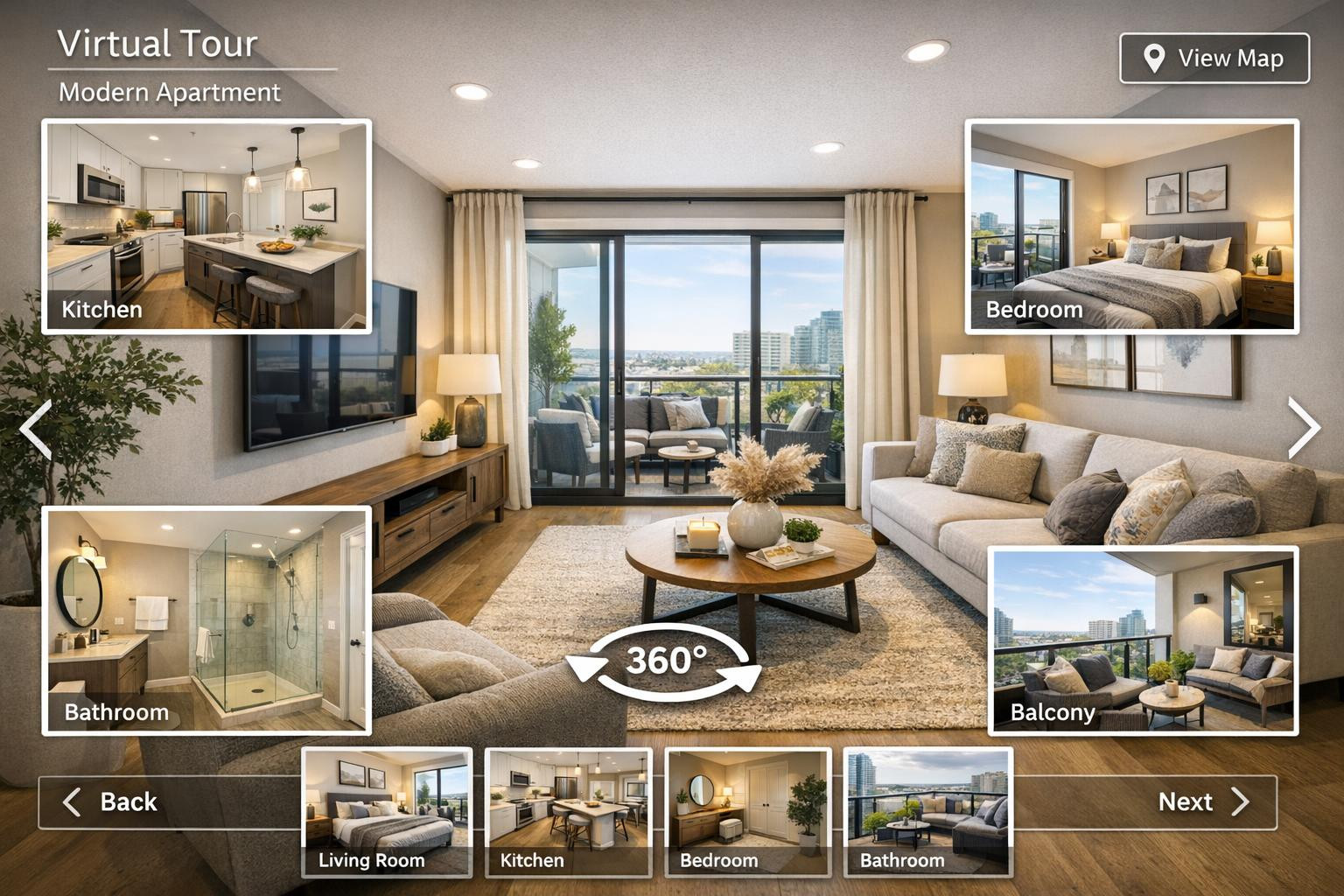 Improved presentation  helps to differentiate the property, generate more interest and increase the number of viewings. Professional real estate photos and 360°