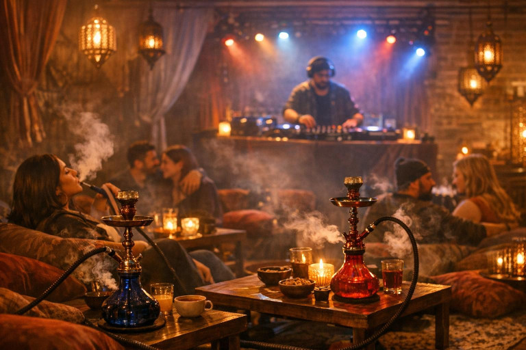 Shisha-lounge and DJ experience - cosy water pipe pleasure and live music