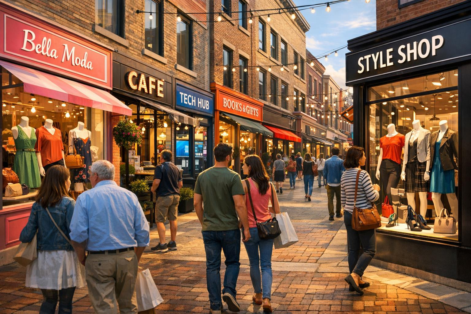 The visible and well-populated shopping areas in strategic trading areas have a direct impact on sales and brand reputation. The rental of a shop does not have 