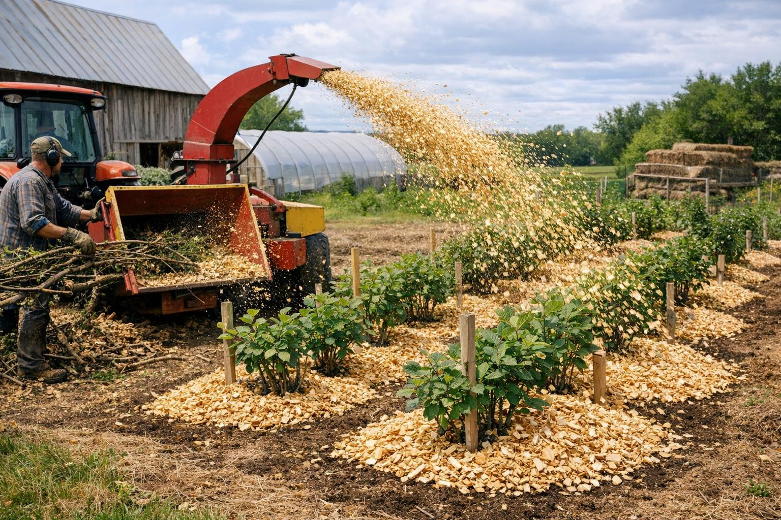 Why is chipped wood working better than traditional mulch  Why does chips work better than traditional mulch  The wood chipping on the base makes crown and wood