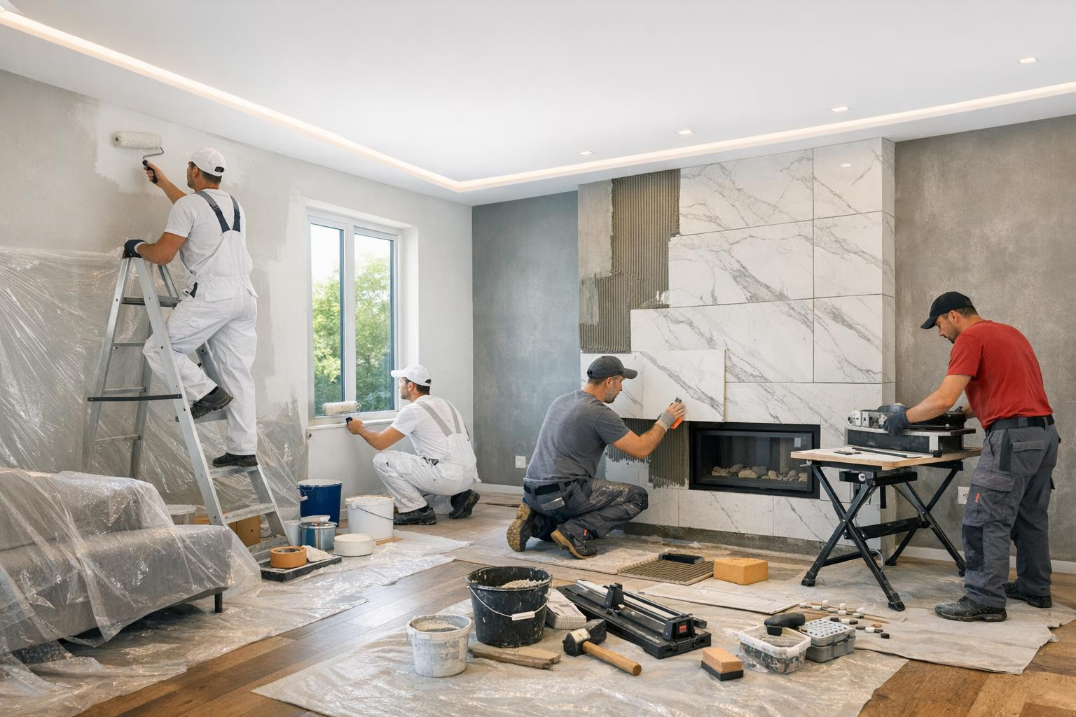 Siseviimistlus  loob kodu ja tööruumi lõpliku näo: ühtlased seinapinnad, vastupidavad põrandad ja hoolikalt paigaldatud plaadid, mis peegeldavad teie stiili. Te