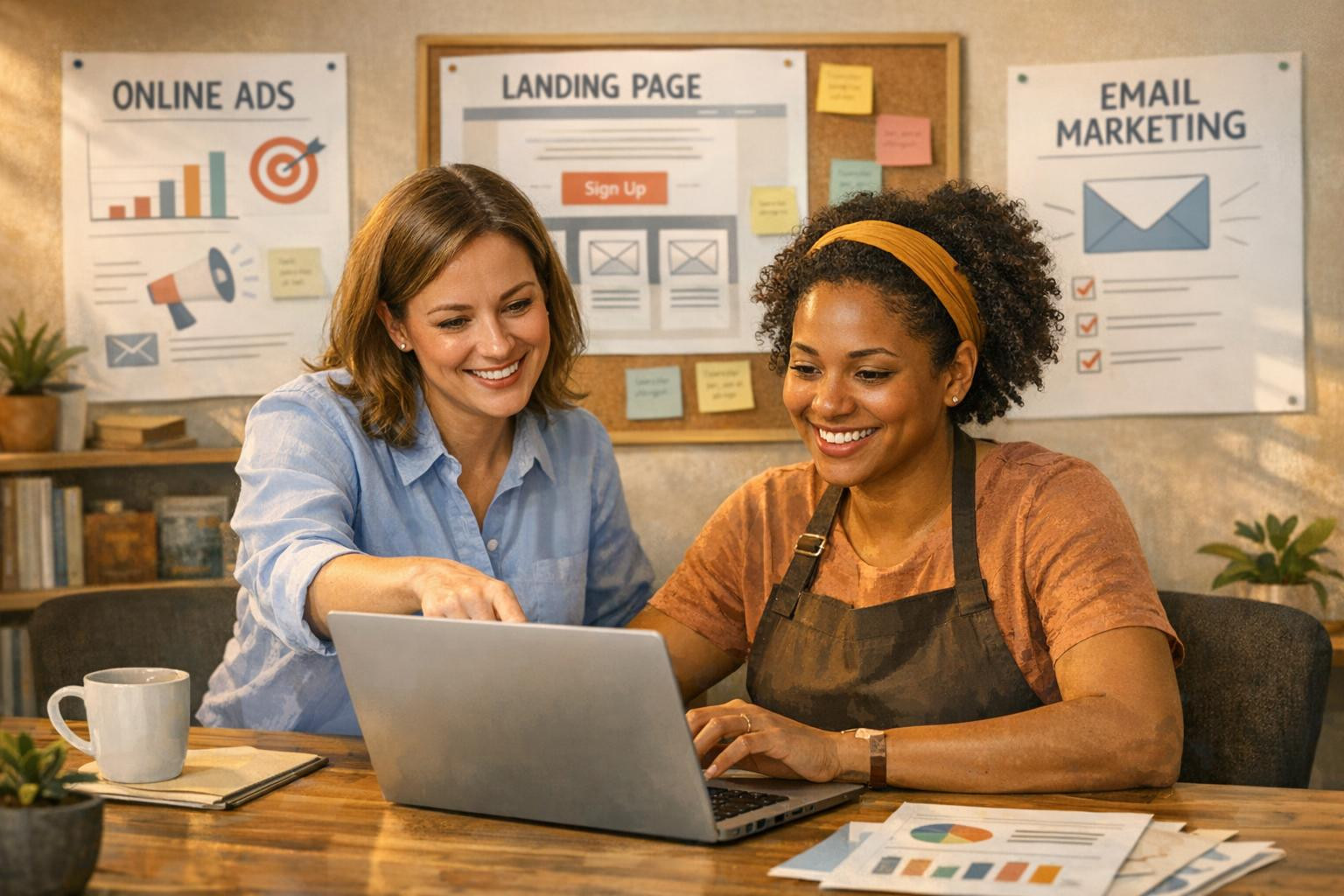 Flexible monthly marketing support  helps small enterprises and trainers to delegate technical and marketing tasks so that they can focus on business. The servi