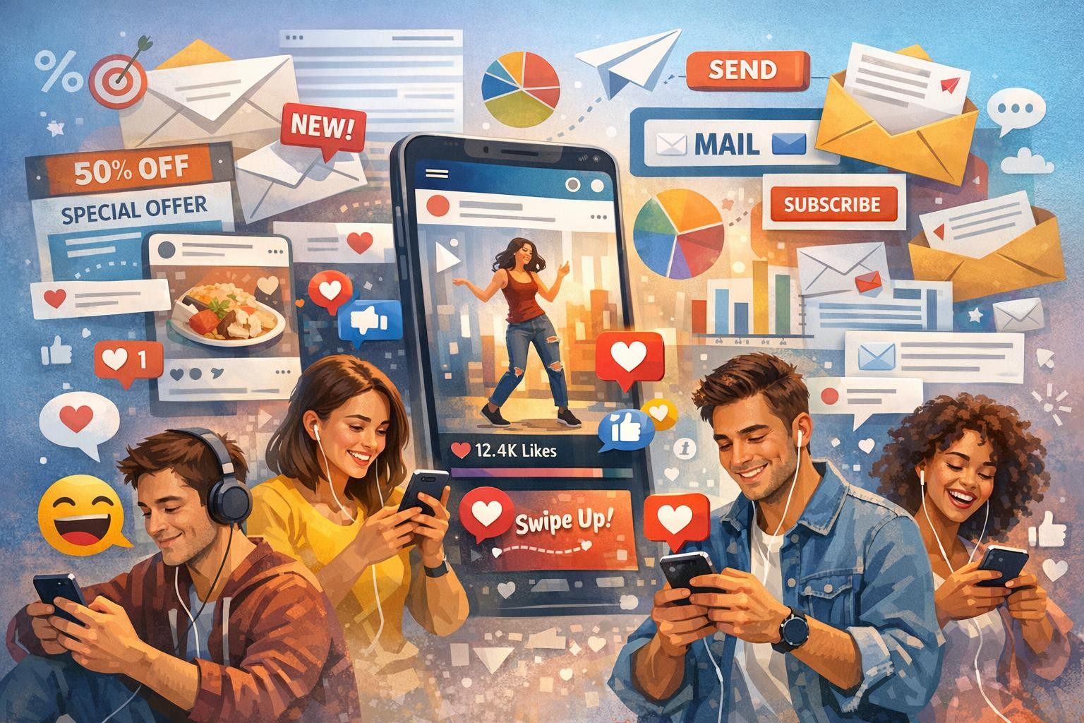 Social media marketing combines strategy, creative output and ...