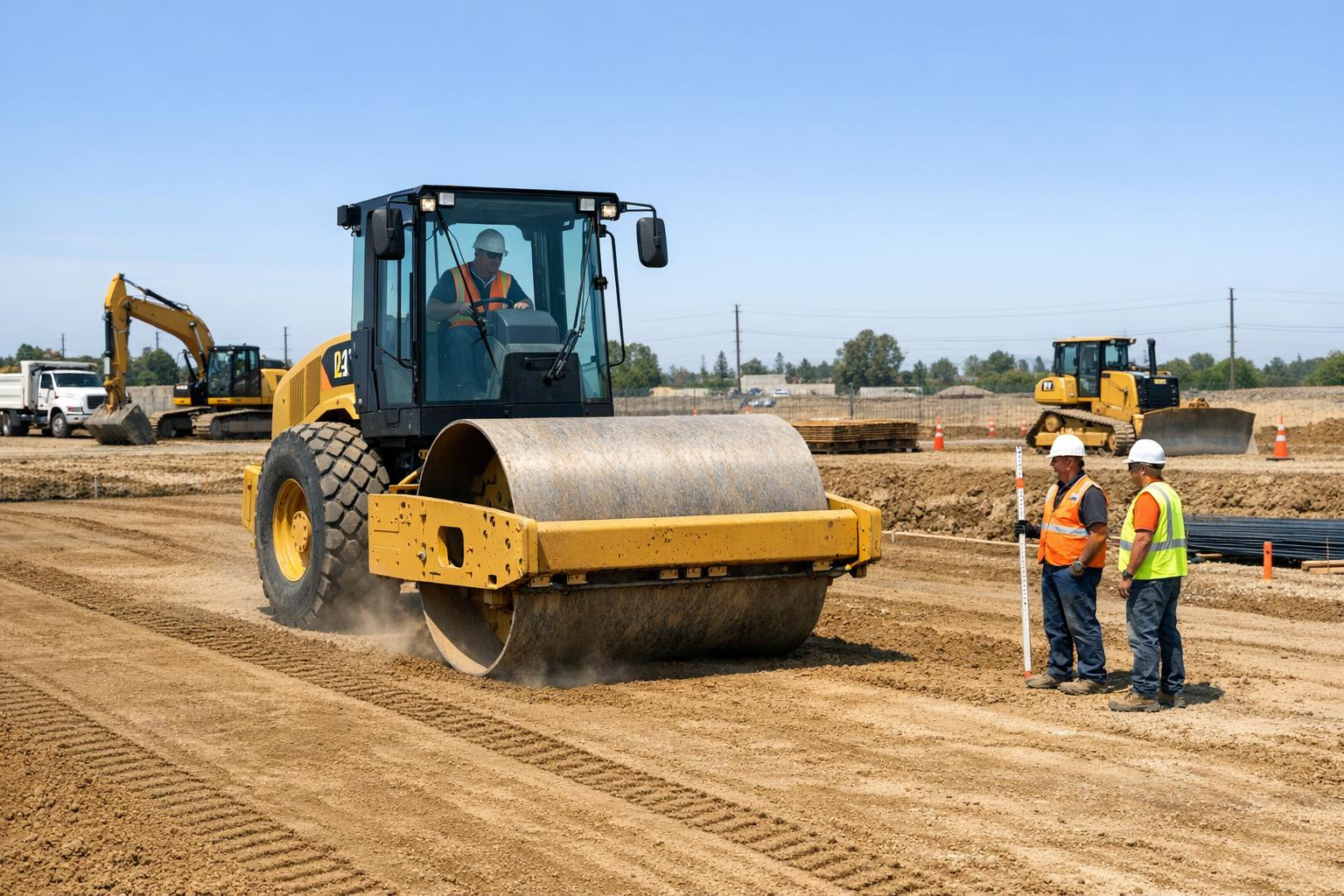 Stable base, fast work and measurable quality    <  Soil stabilisation   and   soil compaction   ensure a stable, durable base for construction projects and 