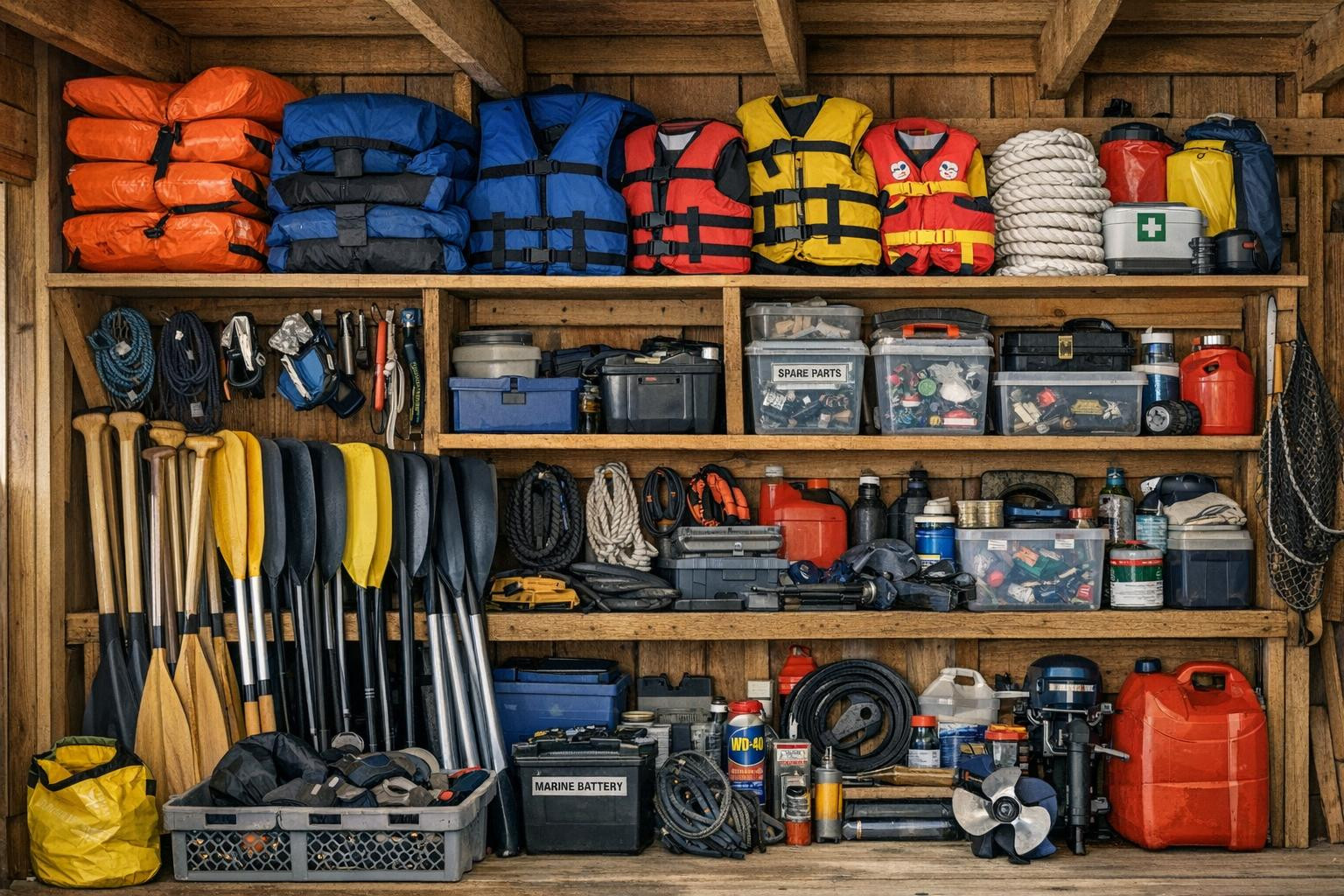 Parts and equipment keep the boats in running order, increase ...