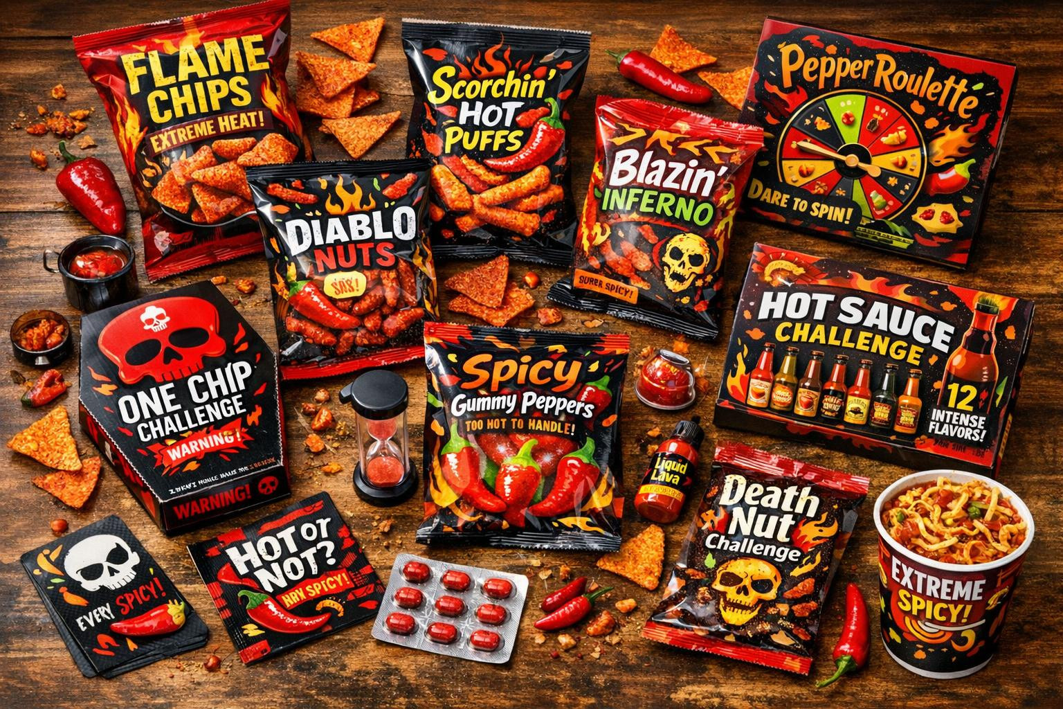 Spicy snacks: fast bite, strong experience    Spicy snacks  offer ready-made snacks with a strong and distinctive taste, suitable for both fast bite and party e