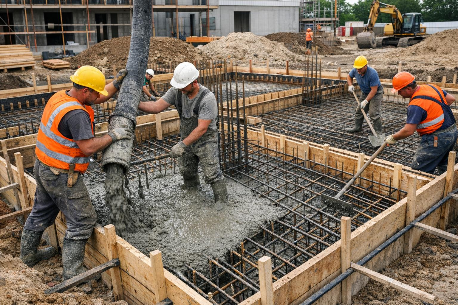 Stable foundation   is the most important part of each building: it ensures safety, extends life expectancy and saves further building stages. We offer works of