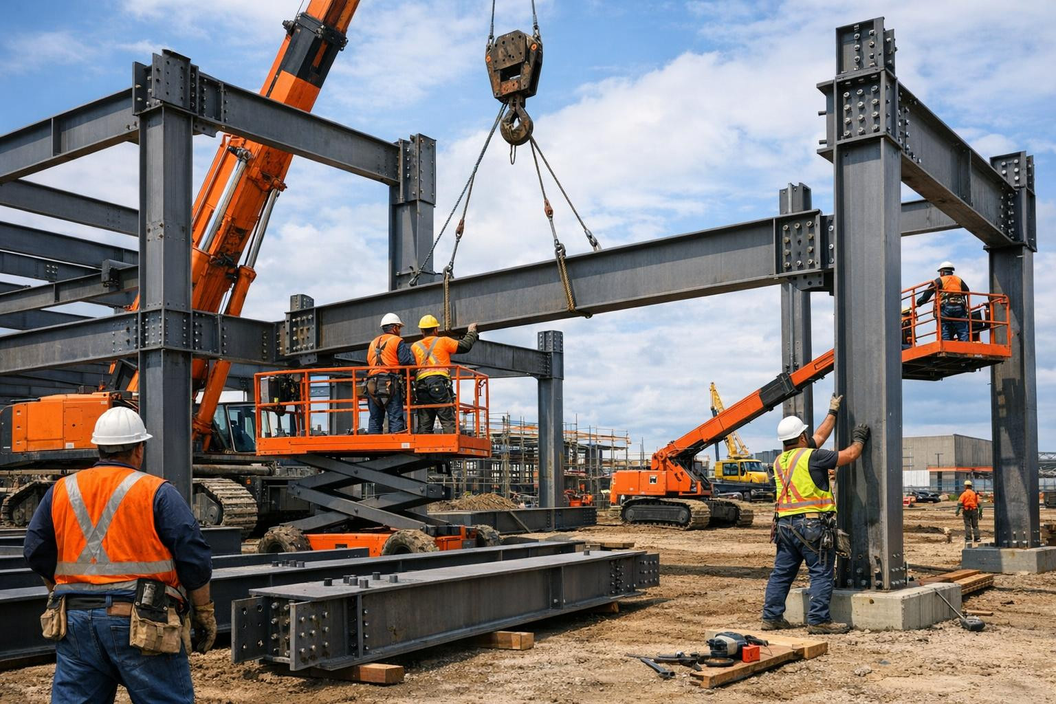Solid, custom steel structures that carry the success of your project    Solid  project-based steel structures  ensure the safety, durability and durability of 