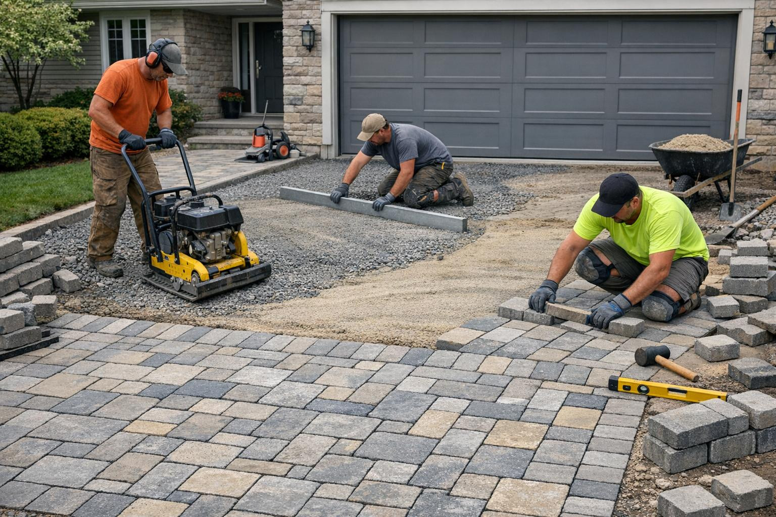 Stone installation   combines technical precision and aesthetics, creating a permanent and easily maintained surface in both residential and commercial areas. F